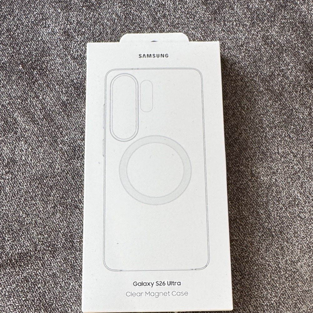 Samsung Clear Magnet Case for Galaxy S26 Ultra - Transparent White Box
